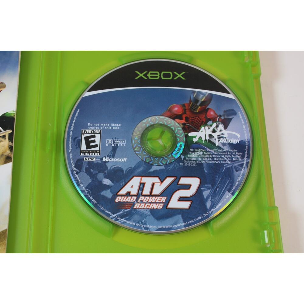 ATV: Quad Power Racing 2 (Microsoft Xbox, 2003) Authentic, complete, Tested - Picture 5 of 9